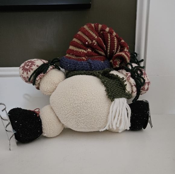 Snowmen Sitting Stuffed Set Holiday Winter Christmas Decoration - Picture 9 of 11